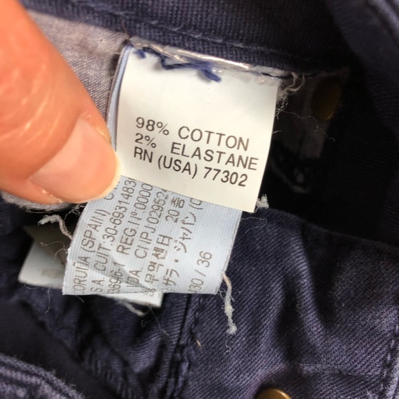 Zara Basic Denim Jeans Royal Blue Size 4 US - Picture 6 of 6